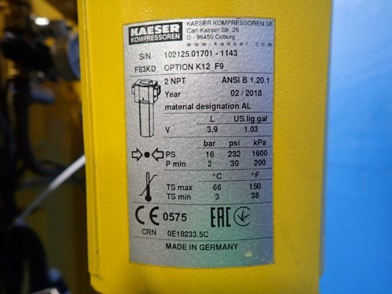 KAESER 260 SCFM @ 100 PSIG PRESSURE-SWING REGENERATIVE DESICCANT COMPRESSED AIR DRYER   -  KADPS-260