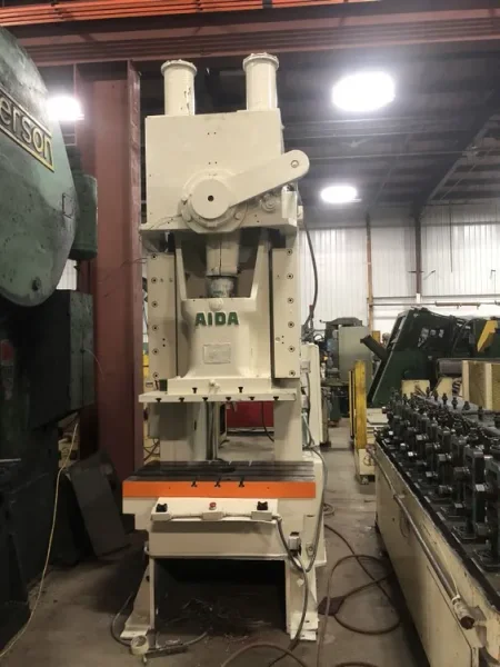 AIDA 165 TON OBI PUNCH PRESS, STOCK# 13928T