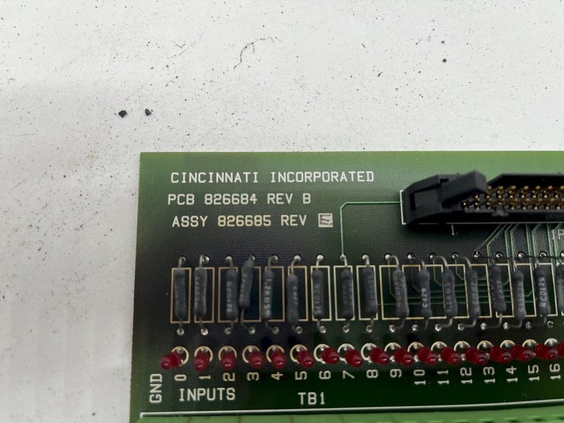 PCB 826684 REV B CINCINNATI INC ASSY 826685 REV E STOCK #16026