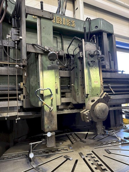 110&quot; DORRIES 3-HEAD VERTICAL TURRET LATHE VTL, 60&quot; PART HEIGHT: YOBRO #23904
