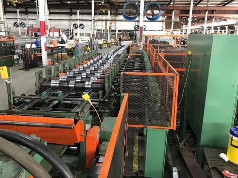 18 STAND X 3.5&quot; X 48&quot; BRADBURY RAFTED ROLLFORMER: STOCK #15189