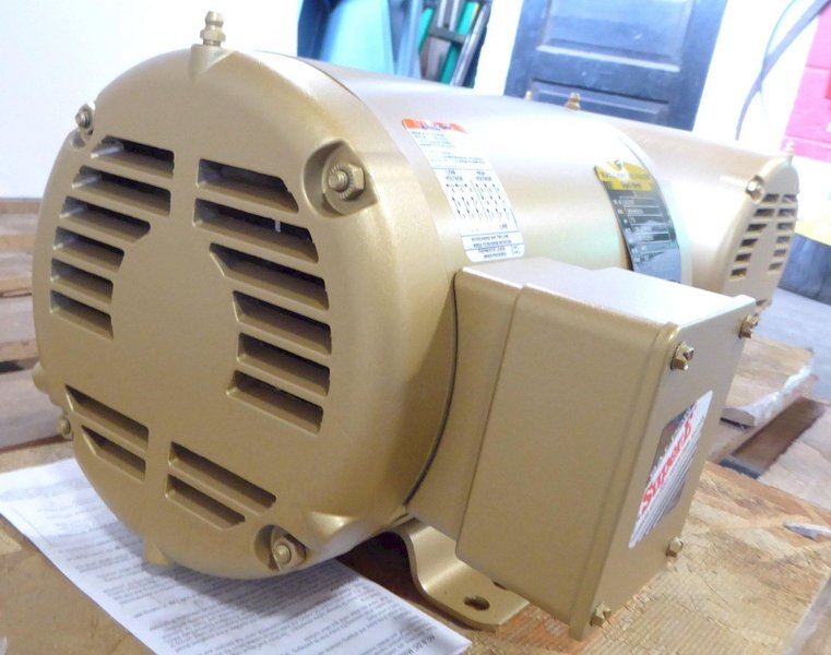 7-1/2 HP Baldor Motor, 184T, 3450 RPM, 3 Phase, New In Box