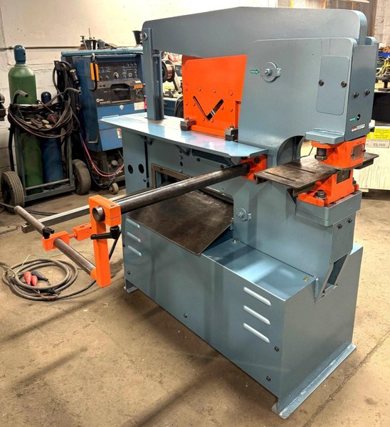 65 Ton Scotchman Hydraulic Ironworker 6509, 24" Bar Shear, Angle Shear, Punch, 5 HP, Reconditioned