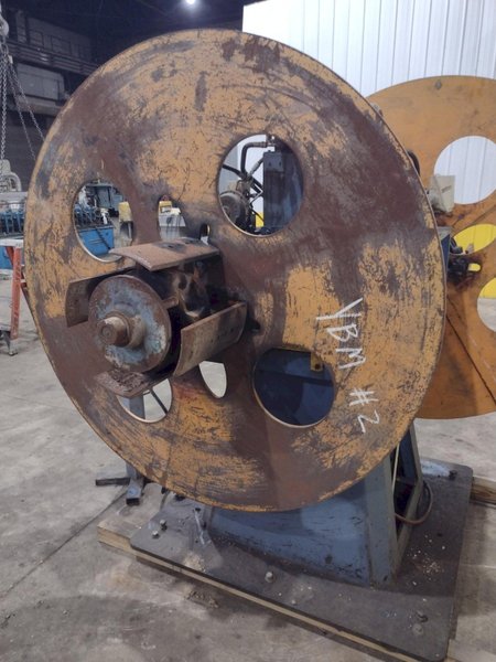 10,000 LBS FMS (FREEDOM MILL SYSTEMS) MODEL #UCD-550 DOUBLE END UNCOILER / COIL REEL: YOBRO #24900