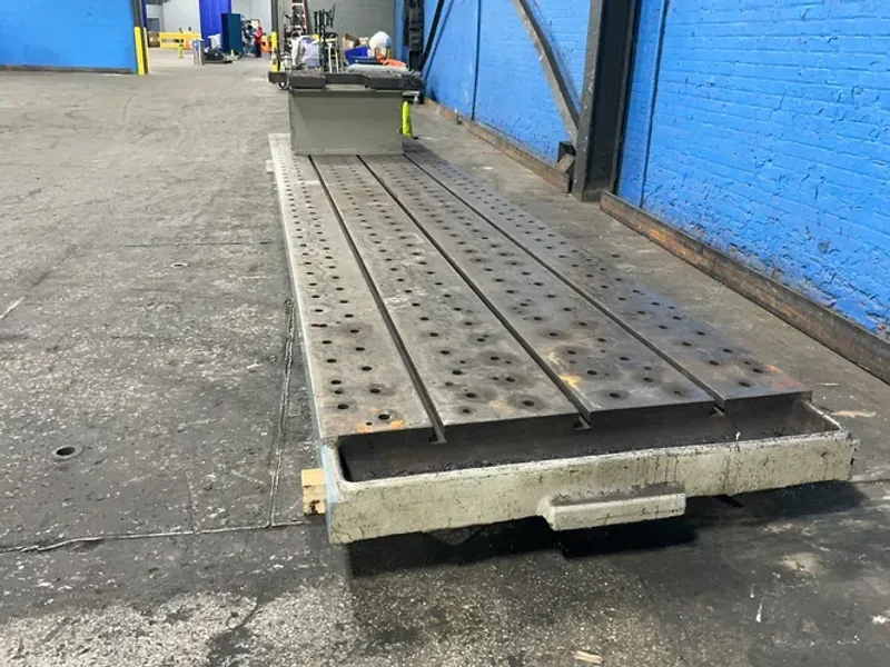54” X 244” T-SLOTTED TABLE