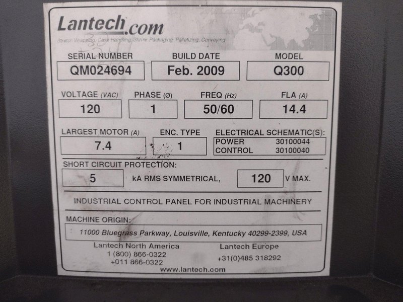 LANTECH MODEL #Q300 PALLET WRAPPER: YOBRO #25268