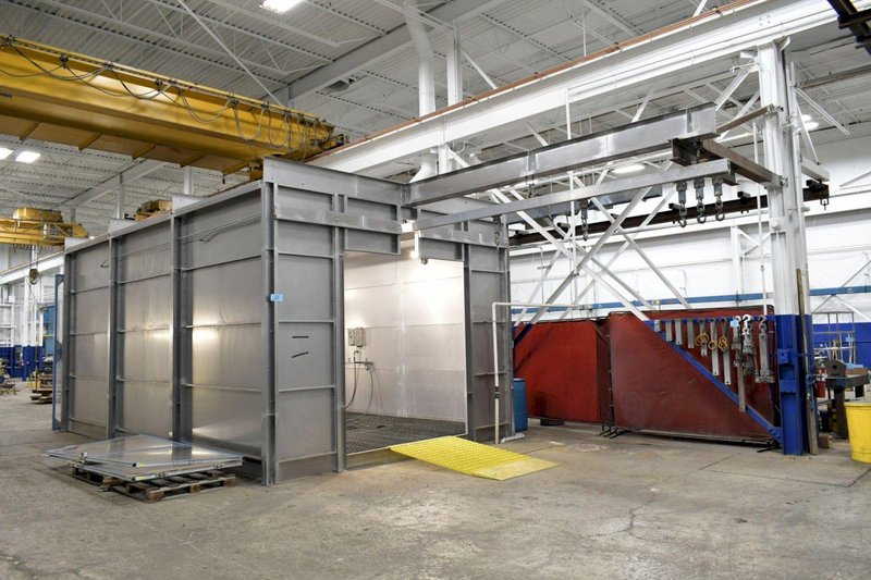 25&#039; X 14&#039; X 12&#039;6&quot; 3,000 PSI HOT WATER PRESSURE WASHER GALLAGHER KAISER WASH BOOTH: YOBRO #24598