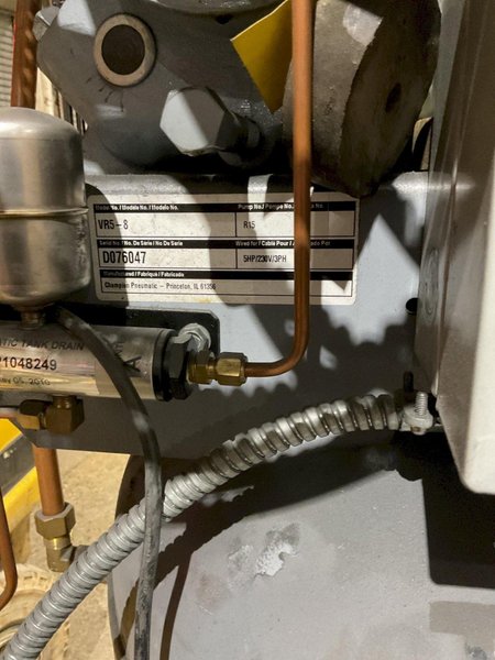 GARDNER DENVER VR5-8 80 GALLON  ROTARY VANE AIR COMPRESSORS USED