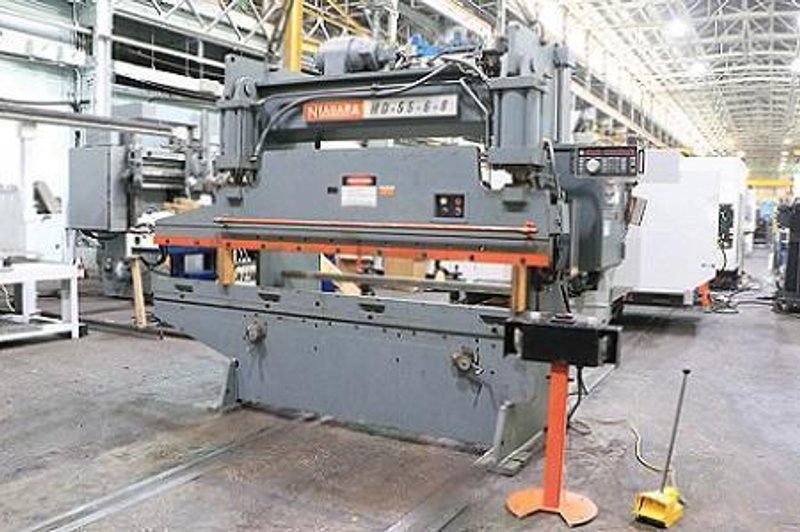 55 TON x 10' NIAGARA HYD. PRESS BRAKE MODEL HD-55-6-8
