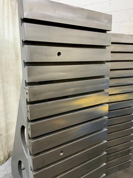 1 SET OF 24" X 72" GIDDING &amp; LEWIS T SLOTTED ANGLE PLATES: STOCK #80792