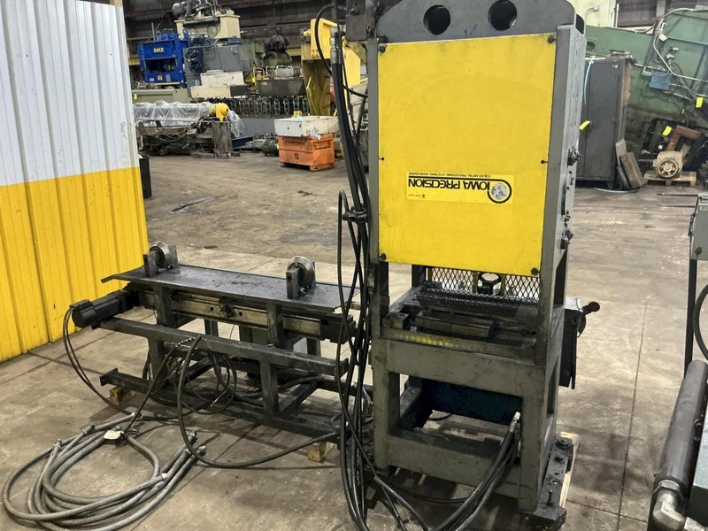 20 TON IOWA PRECISION MODEL #HP20T HUYDRAULIC CUTOFF PRESS with DIE ACCELERATOR AND BECK CONTROLS: YOBRO #25049