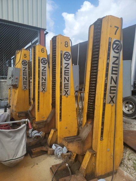 (4)  ZENEX CORPORATION MODEL RTS-3000 PORTABLE ELECTRIC POWER VEHICLE LIFT JACKS: STOCK #17222