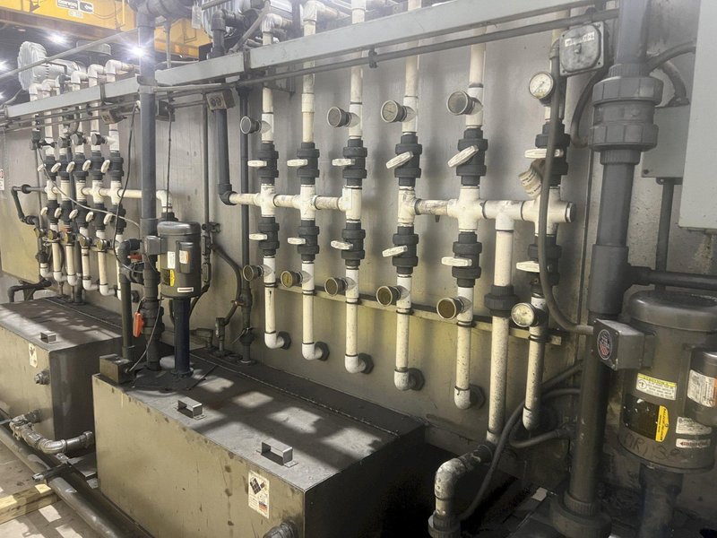 3 STAGE X 36&quot; X 18&quot; WALSH MODEL #AOE286 STEEL MESH-BELT PASS-THROUGH STAINLESS WASHER: STOCK #20166