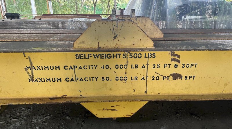 50,000 LB. X 30' CAPITAL STEEL HEAVY DUTY SPREADER BAR / LIFTING BEAM: STOCK #19816