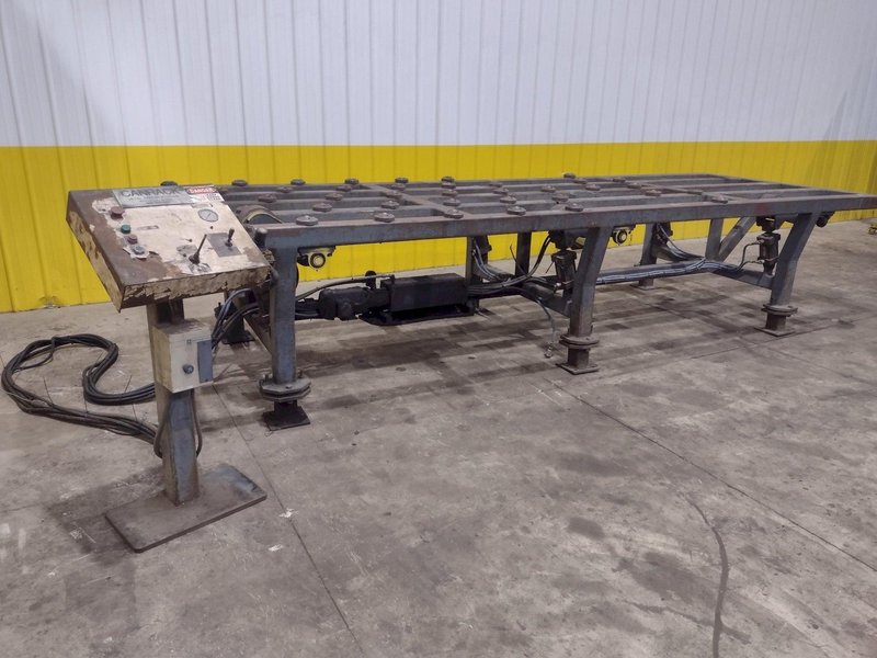 16&#039; POWERED INFEED TABLE, USED FOR LOADING SHEETS IN A SHEAR / BRAKE: YOBRO #24335