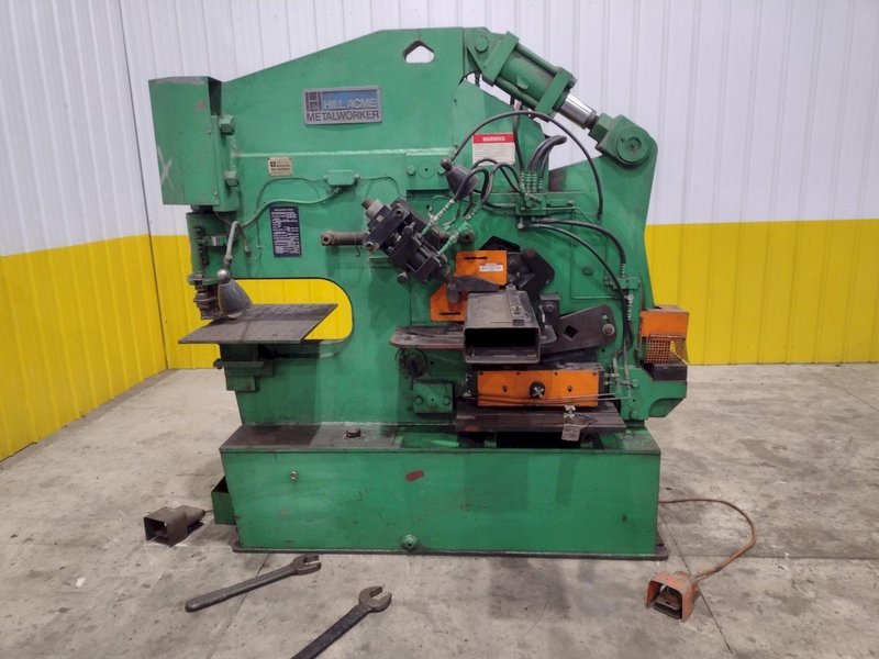 105 TON HILL ACME MODEL #6A HYDRAULIC IRONWORKER W/ CLAMPING: STOCK #22832