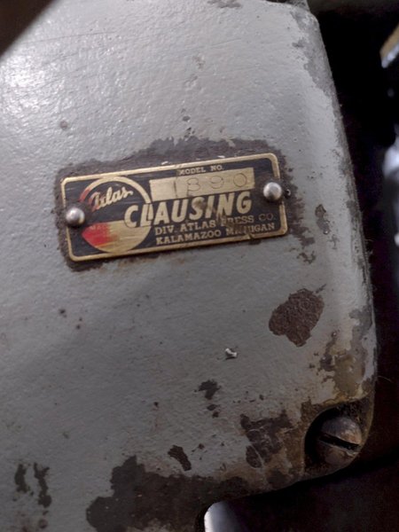 2 SPINDLE 20&quot; ATLAS CLAUSING MODEL #1800 GANG DRILL WITH POWER FEED: STOCK #16676