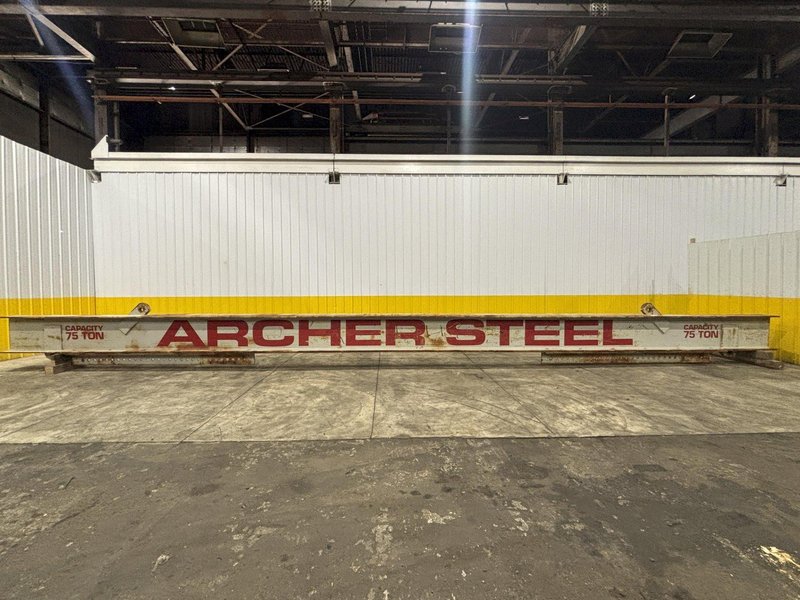 75 TON X 45’ LONG ARCHER STEEL SPREADER BAR / LIFTING BEAM: STOCK #22979