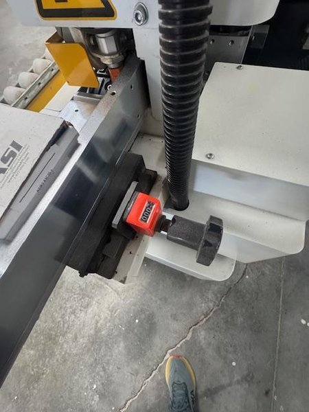 18′ Nanxing MFB60CY Precision Edge Banding Machine, 2016 – Diamond Pre-Mill, Analog Adjustments