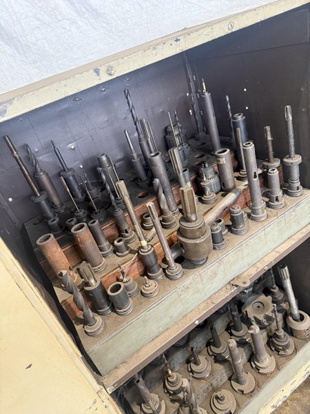 CAT 50 TOOLING W/ CABINET INCLUDED. STOCK # 0325326