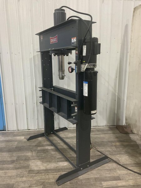 50 TON DAKE MODEL # 909250 HYDRAULIC H-FRAME PRESS: STOCK #81270