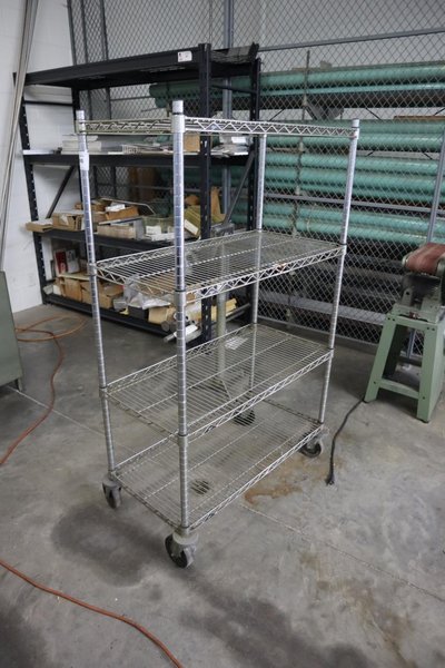 Metro Portable Wire Rack Shelving Unit - 4 Shelves- Auction Item