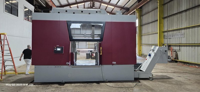 41.7″ x 41.7″ H Behringer HBE1060A Horizontal Automatic Band Saw, 2022 – Conveyor