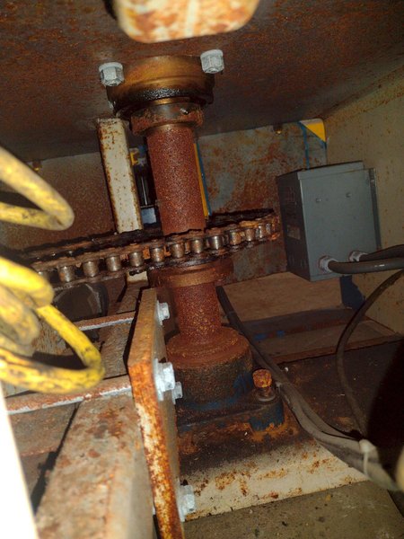 5,500 LBS X 48" AWC (ACCRA-WIRE CONTROLS) MODEL #F-200AF HORIZONTAL PALLET TYPE POWERED DE-COILER REEL: STOCK #19265