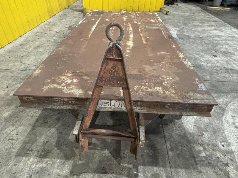 20,000 LBS (10 TON) x 120&quot; x 60&quot; STEEL WITH HARD TIRE TRANSFER CART CAR: STOCK #23237