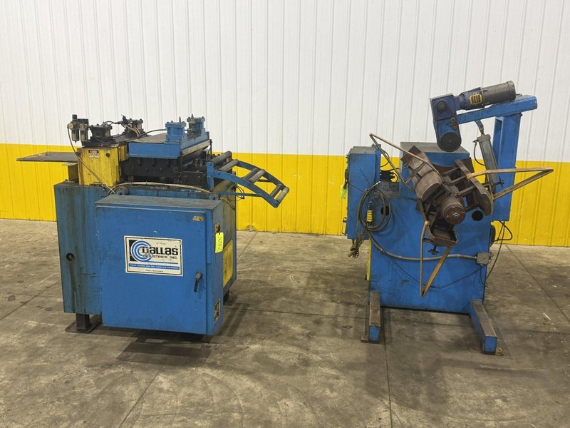 12,000 LB X 24" X .090" DALLAS COIL REEL UNCOILER &amp; FEEDER STRAIGHTENER FEED LINE : YOBRO #24605