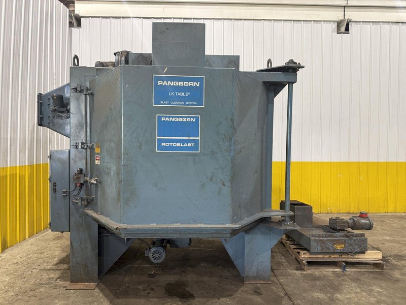 72” PANGBORN MODEL #6LK-7 ROTARY TABLE SHOT BLAST MACHINE, ONLY 962 HOURS: YOBRO #25200