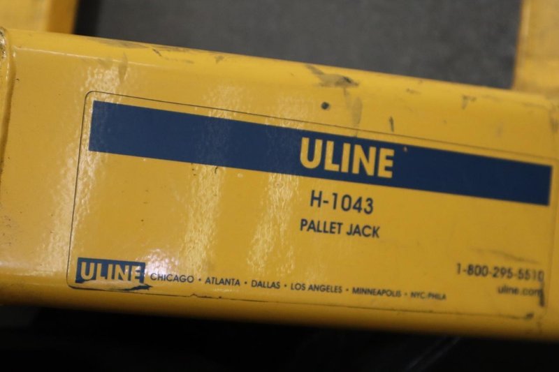 Pallet Jack Uline H-1043, 5500 LB Capacity 27" Fork Width 48" Fork Length- Auction Item