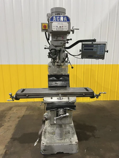 2 HP ACRA MODEL #AM-2V VERTICAL KNEE MILL: STOCK # 4141