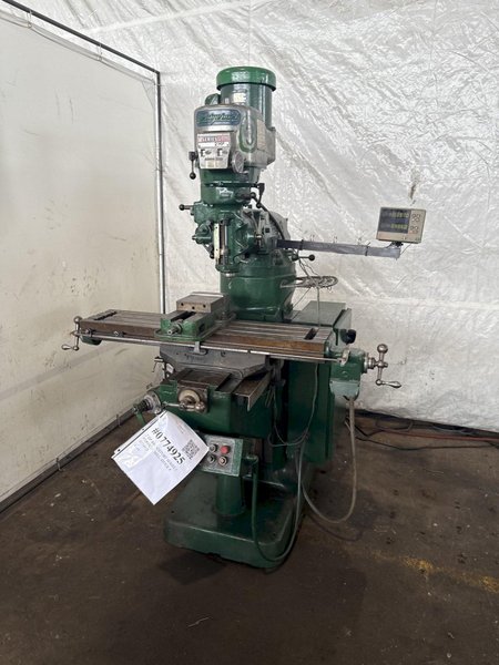 2 HP BRIDGEPORT SERIES 1 VERTICAL MILL. STOCK # 0774825
