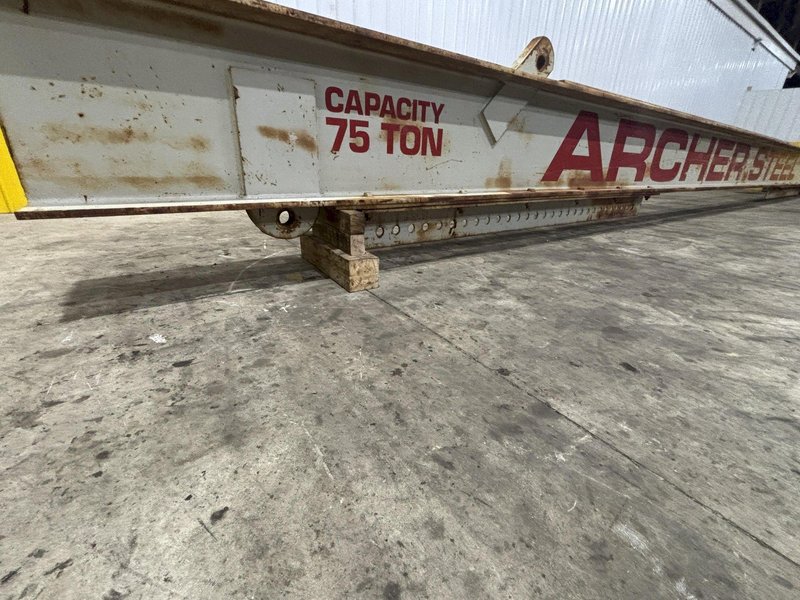 75 TON X 45’ LONG ARCHER STEEL SPREADER BAR / LIFTING BEAM: STOCK #22979