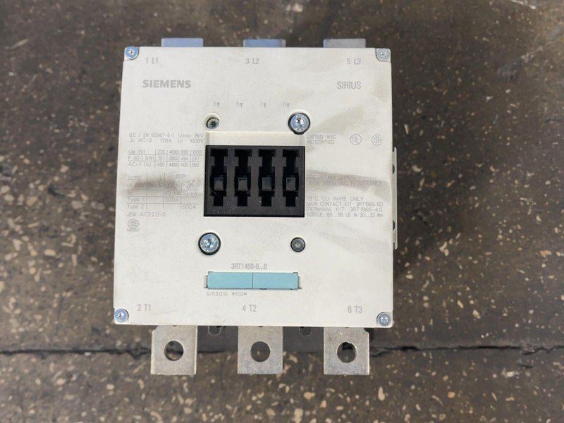 SIEMENS SIRIUS 3RT1 SERIES POWER CONTACTOR  -  3RT1466-6NB36