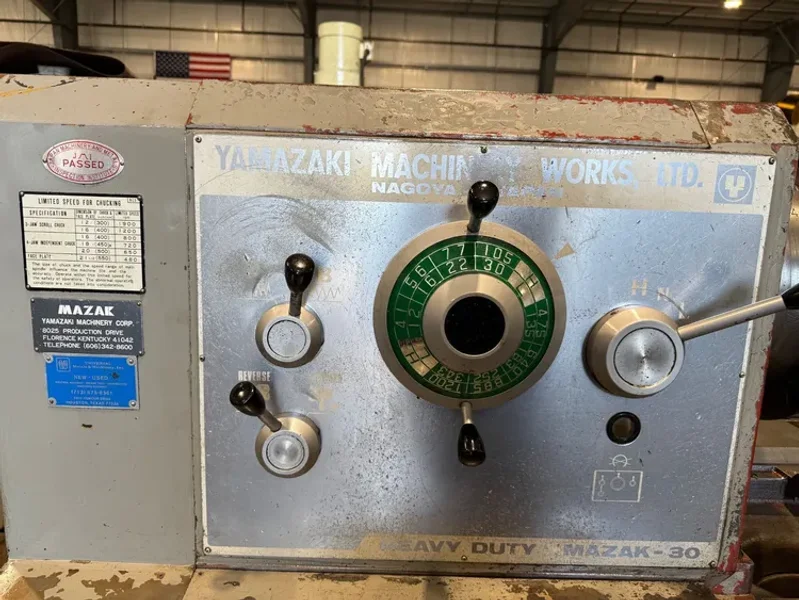 MAZAK REX YAMAZAKI 30”/40” x 80”cc Heavy Duty Gap Lathe #7938