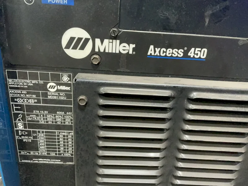 Miller  600 A Welder  - Axcess 450