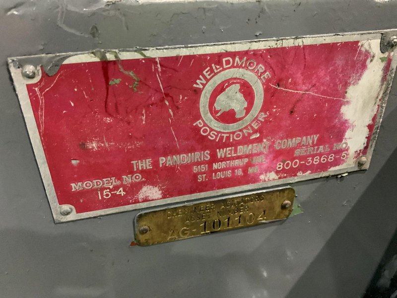 1500 LB PANDJIRIS WELDING POSITIONER WITH PANDJIRIS TJ GRIPPER: STOCK #80978