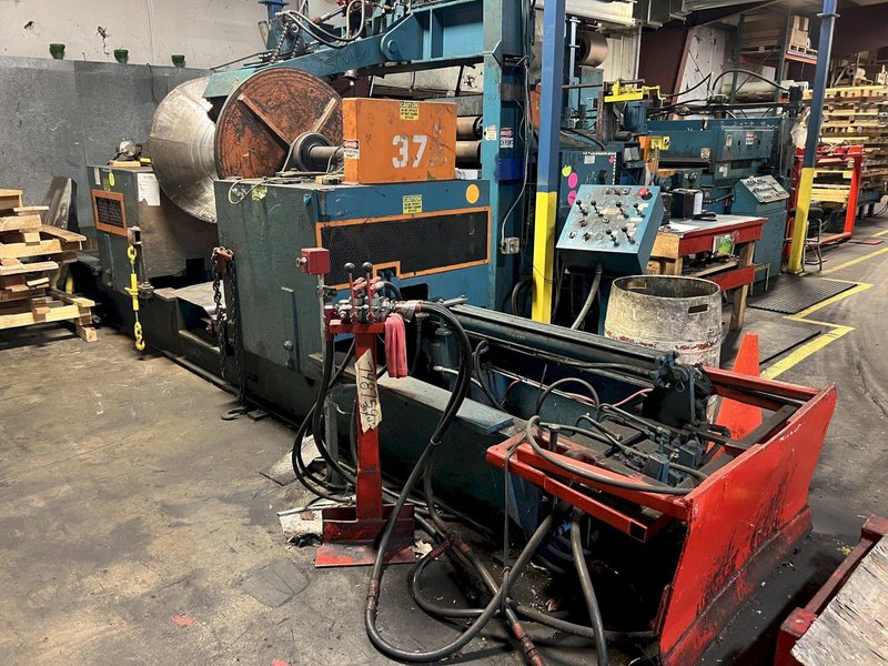 72&quot; X .135&quot; RBI (RED BUD INDUSTRIES) MODEL #SM6-72 AUTOMATIC CUT-TO-LENGTH (CTL) BLANKING LINE: STOCK #20195