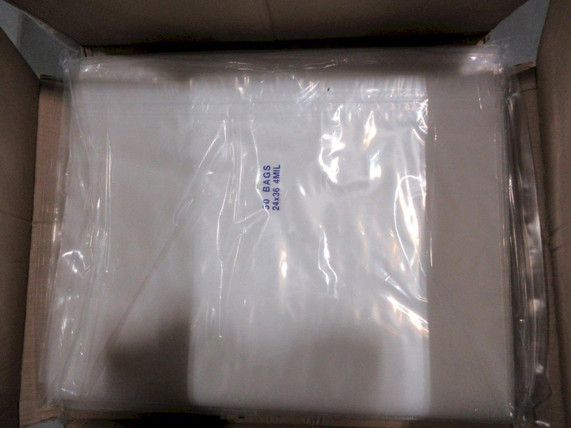 Packaging Materials; Egg Carton Fillers &amp; Uline 24"x36" 4Mil Bags- Auction Item