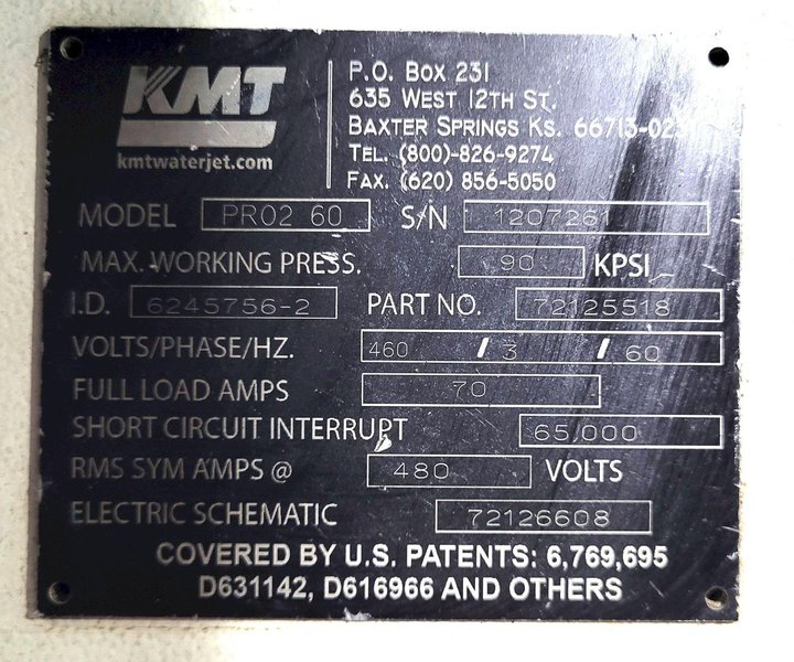 6’ x 12’ Mitsubishi MWX4612 CNC Water Jet