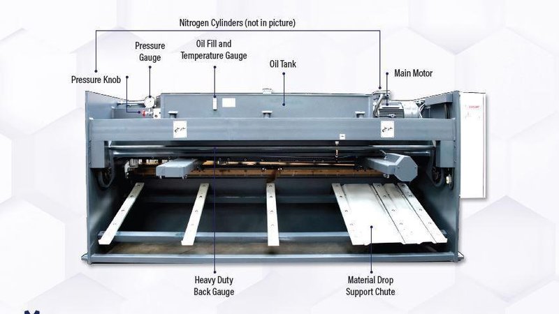 NEW 10' x 1/2" US INDUSTRIAL MODEL US10500 HYDRAULIC SHEAR