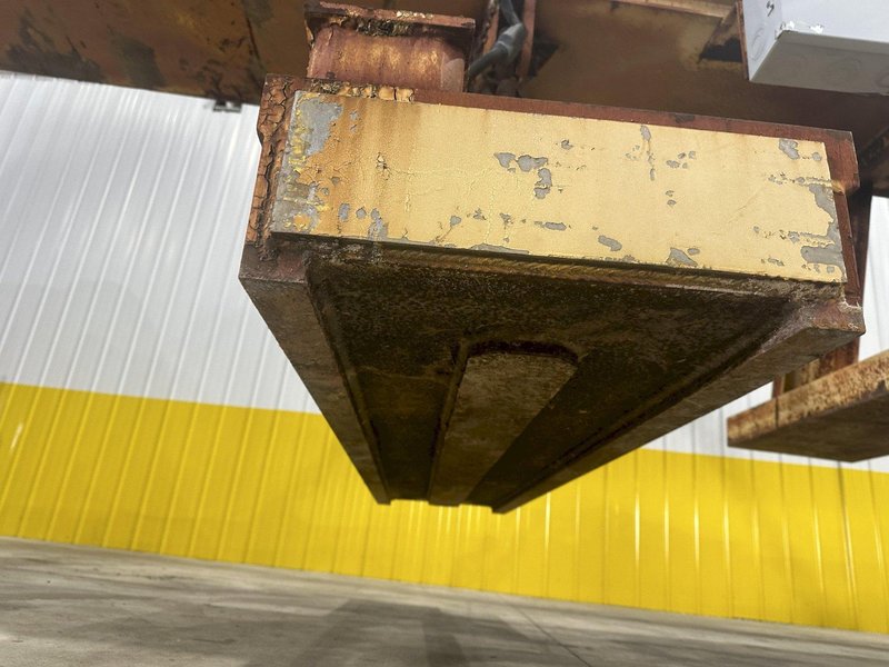 53 TON (107,500 LBS) BUSHMAN MODEL #MT420 TELESCOPING MAGNETIC SPREADER LIFTING BEAM  W/ OHIO MAGNETICS DIESEL GENERATOR: STOCK #20420