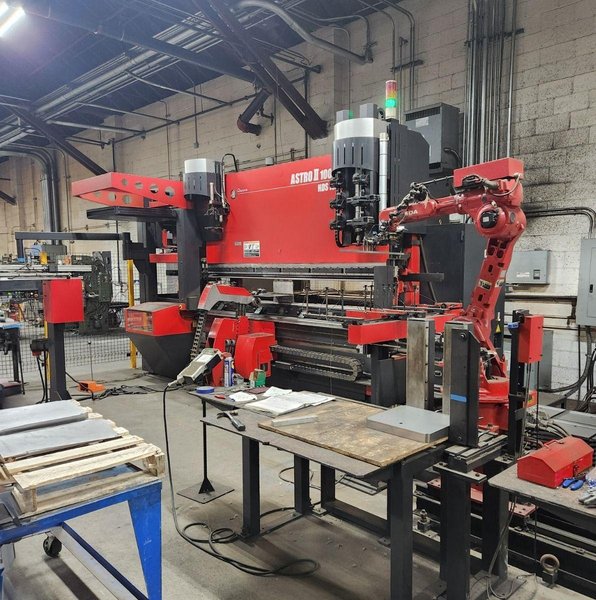 2012 Astro II Bending Robot, 110 Tons,  31.80” X 39.70” Max Part Size,Tool Changer, Robotic Loader/Unloader. - AMADAONLINE.com