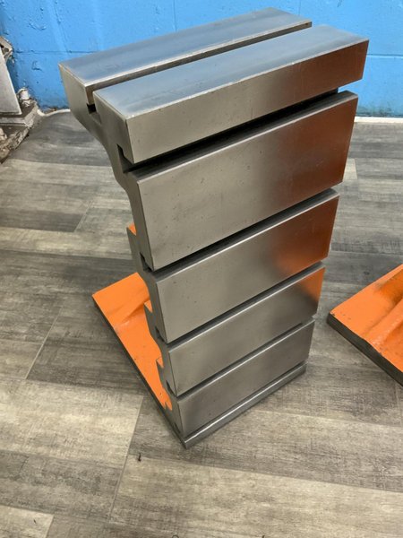PAIR OF 24" X 10-3/4 G &amp; L  T SLOTTED  ANGLE PLATES: STOCK #81136