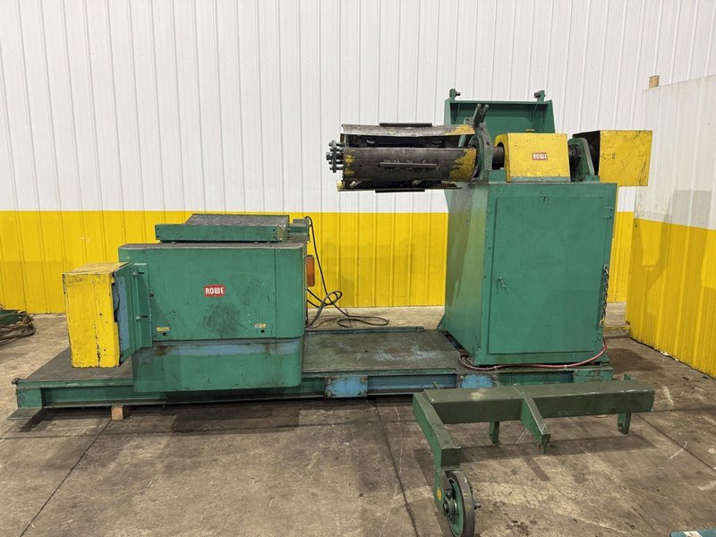 10,000 LBS X 24" X .105" ROWE ENTRY SERVO FEED LINE, COIL CAR, REEL, STRAIGHTENER, INDRAMAT SERVO FEED: YOBRO #24518