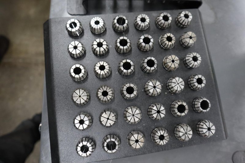 ER20 Flex Collets on 2 Divider Racks- Auction Item