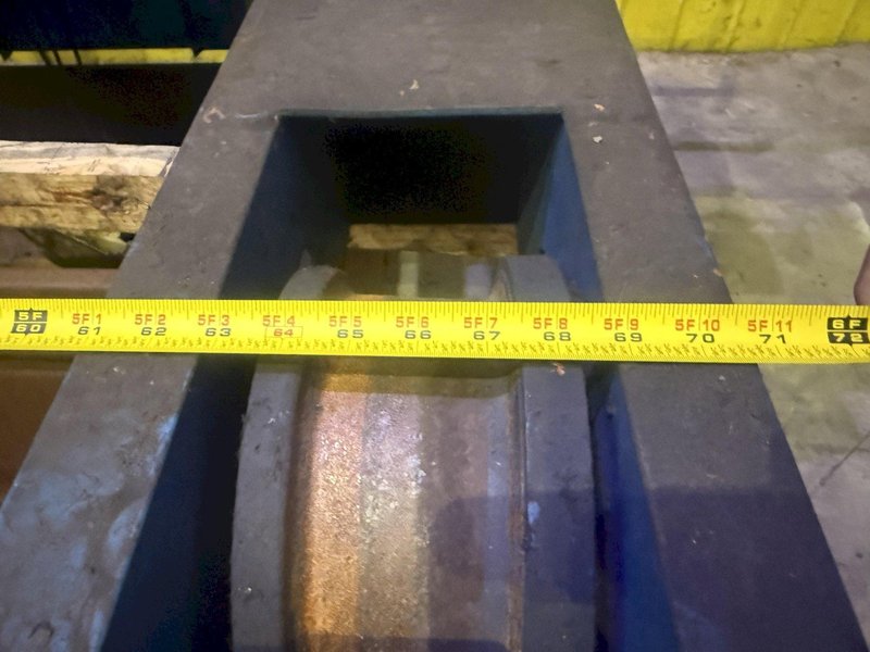 10 TON X 57’ SHAW-BOX DOUBLE GIRDER OVERHEAD BRIDGE CRANE, WITH 12.5 TON SHAW-BOX HOIST: YOBRO #24731