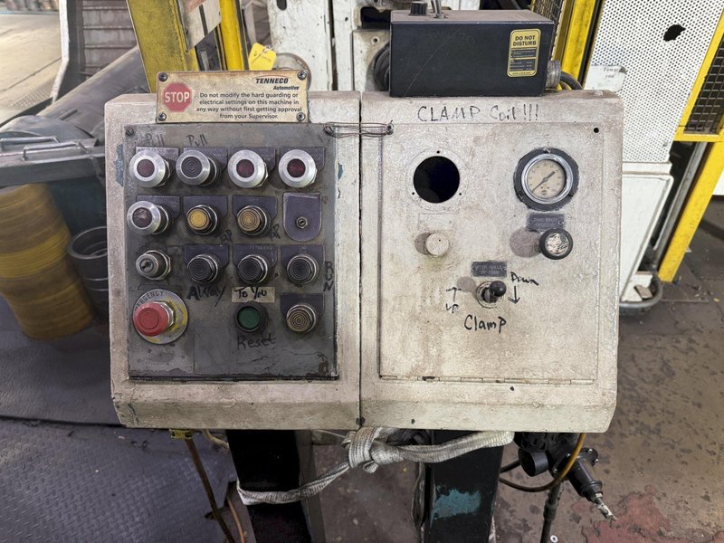 54" X .110" YODER SLITTING LINE, COMPLETE LINE, LOTS OF TOOLING: YOBRO #24277